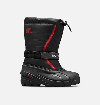 Sorel Flurry Boots - Kids Boys Boots Black,Red AU157420 Australia